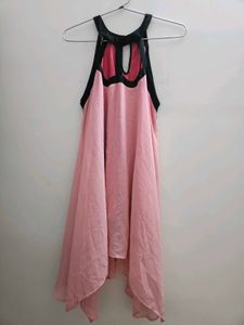 AND (Brand)Pink Cut-out Style Halter Neck Top