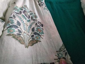 Libas Sleeves Dress With Cotton Ethnic Full Jacket