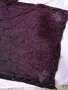 Elegant Purple Ethnic Saree and redsaree combo