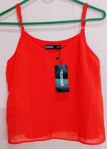Fluorescent Orange Yousta⭐Strappy top