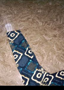 Blue and white Printed kurta