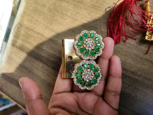 Elegant Green &amp; Pearl Jewelry Set