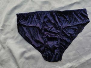 Navy Blue satin  Briefs