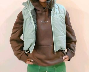 S Size Crop Puffer Jacket