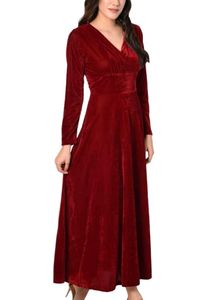 Elegant Velvet Maxi Dress
