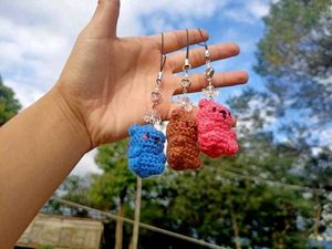 Crochet Bear Phone/bag Charm