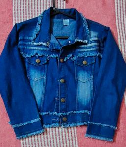 Blue Denim Jacket For Girls