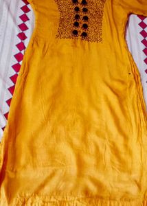 Pure Silk Kurti With New Saree