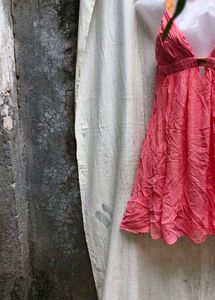 7156 SEXY CORAL PARTY DRESS