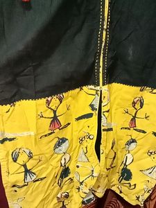 Cotton Black Kurta