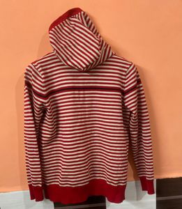 Striped Zip-Up Hoodie
