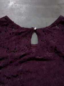 Purple Lace Top