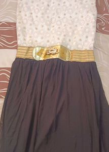 Fairwell Gown White And Black