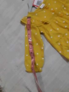 Cute Yellow Polka Dot Top