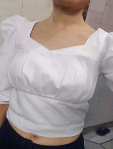 Chic White Crop Top