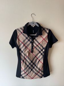 ORIGINAL Burberry Plaid Polo Shirt