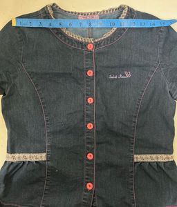 denim top