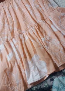 Peach Floral Top