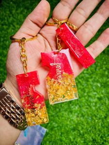 Beautiful Resin Keychain Set For Your Loves One