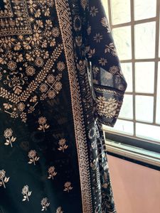 Printed Sheer Oversized Kurti