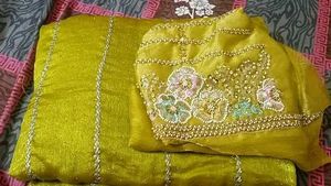 Saree with handwork Blouse