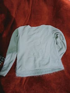 very soft and warm white sweater