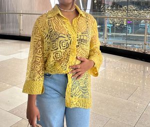 Oversized Yellow Shirt❣️
