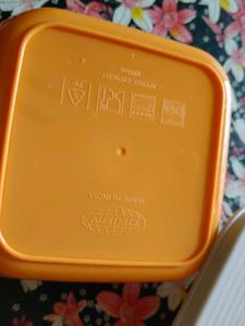 Square Plastic Food Container w/ Lid