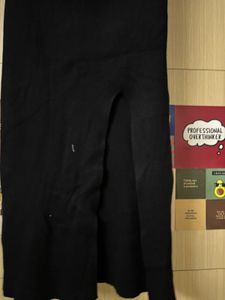 Black Maxi Skirt with Side Slit