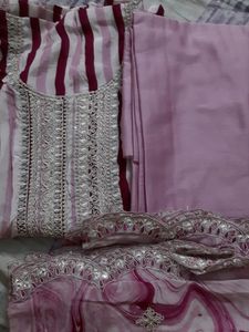 Pure Muslin Silk Suit