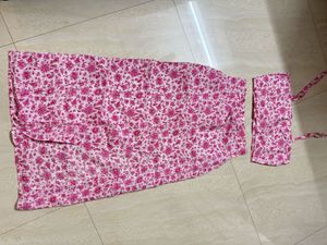cute skirt and top co ord set