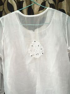 White Chikankari Kurta