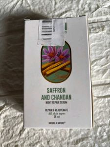 🌿 N4N Saffron & Chandan Night Repair Serum 🌙✨