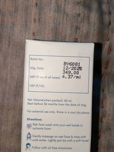 Becalm Airy Face Wash