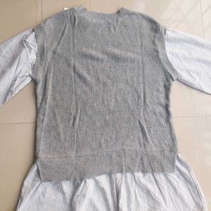 Kdrama Inspired Shirt Style Sweater For Women