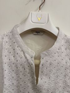 White embroidered kurta, Like new, Size: XL