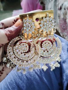 Chandbali Earrings &amp; Tikka Set