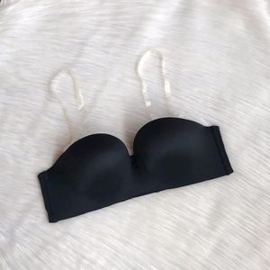 Black Balconette Push Up Bra Detachable Straps