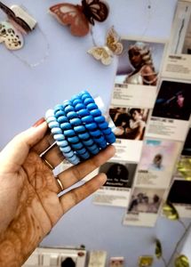 Blue Spiral Hair Ties