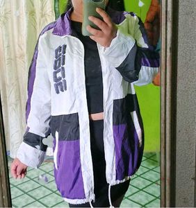 Color Block Windbreaker Jacket