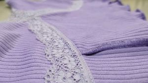 H&amp;M Lilac Lace Trim Cami Top