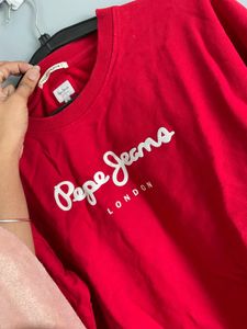 Pepe Jeans Red Sweatshirt