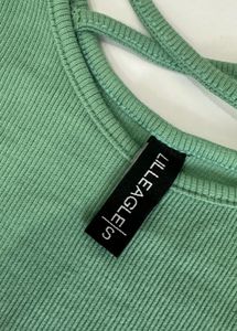 Green Crop Top