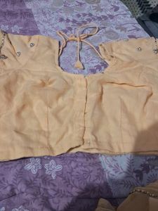 Beautiful Heavy Work Saari With Blouse