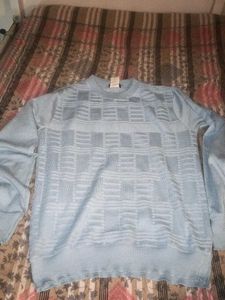 Blue Patterned Sweater