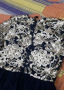 Elegant Navy Blue Dress