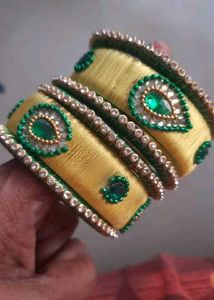 Silk Thread Bangles - Set of 6