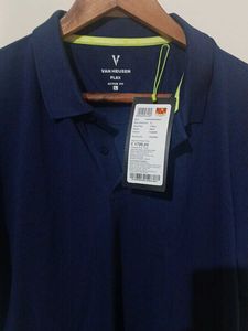Van Heusen Flex Polo - Navy, Size L New With Tag