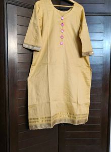 Women Beige Pink Cotton Silk Embroidered Suit Set