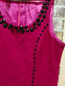 Chic Magenta Dress unique design n colour